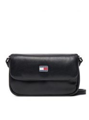 Tommy Jeans Torebka Tjw Pillow Flap Crossover AW0AW16978 Czarny. Czarne listonoszki Tommy Jeans, bez wzorów, z jeansu, bez dodatków. Za 439.99 zł.
