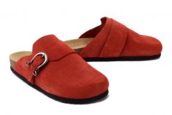 DR. BRINKMANN 600086-62 orange, klapki damskie. Brązowe klapki Dr. Brinkmann, bez wzorów, ze skóry, bez obcasa, bez zapięcia. Za 269.90 zł.