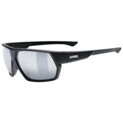Okulary sportowe Uvex Sportstyle 238. Czarne okulary przeciwsłoneczne UVEX, bez wzorów. Za 160.96 zł.