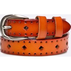Answear - Pasek Wild Nature. Pomarańczowe paski ANSWEAR, w paski, z materiału. W wyprzedaży za 59.90 zł.