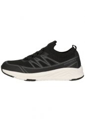 Buty do treningu biegowego Endurance Coin. Czarne buty treningowe Endurance, bez wzorów, z materiału, bez zapięcia, na fitness i siłownię. Za 225.50 zł.