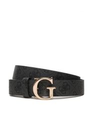 Guess Pasek Damski BW7862 P3430 Czarny. Czarne paski Guess, z aplikacjami, ze skóry. Za 219.99 zł.