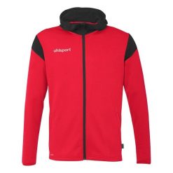 Bluza dresowa z kapturem Uhlsport Squad 27. Czarne bluzy Uhlsport, xl, bez wzorów, z dresówki, z kapturem, do piłki nożnej. Za 217.50 zł.