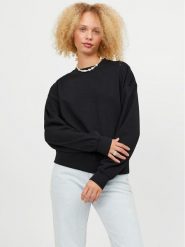 JJXX Bluza Alfa 12248648 Czarny Volume Fit. Czarne bluzy JJXX, xs, bez wzorów, z bawełny, bez kaptura. Za 49.99 zł.