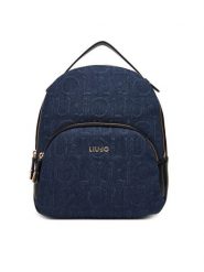 Liu Jo Plecak AF5157 D0001 Granatowy. Niebieskie plecaki Liu Jo, bez wzorów, ze skóry, bez dodatków. Za 629.99 zł.