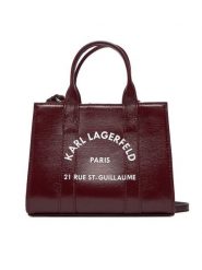 KARL LAGERFELD Torebka A4W50015 Bordowy. Czerwone torebki klasyczne KARL LAGERFELD, bez wzorów, ze skóry, bez dodatków. Za 419.99 zł.