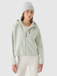 4F Polar sherpa z kapturem damski - turkusowy XL. Niebieskie bluzy z polaru 4f, na zimę, xl, bez wzorów, z dzianiny, snowboardowy. W wyprzedaży za 99.99 zł.