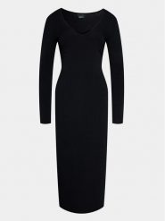 Gina Tricot Sukienka codzienna 20038 Czarny Regular Fit. Czarne sukienki Gina Tricot, na co dzień, m, bez wzorów, z wiskozy, bez kołnierzyka, bez ramiączek, proste. Za 99.99 zł.