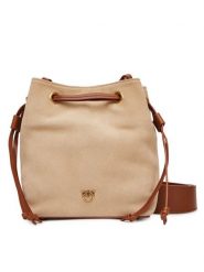 PINKO Torebka Secchiello Mini PE 25 PLTT 104303 A2CC Beżowy. Brązowe torebki klasyczne Pinko, bez wzorów, ze skóry, bez dodatków. Za 1,379.00 zł.