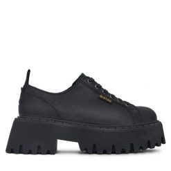 Półbuty G-Star. Czarne półbuty wsuwane G-Star, bez wzorów, retro, bez obcasa, na płaskiej podeszwie. Za 223.99 zł.