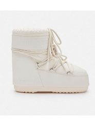 Moon Boot Botki zimowe "Icon Low" w kolorze kremowym rozmiar: 36/38. Brązowe botki Moon Boot, bez wzorów, z materiału, bez obcasa, bez zapięcia. Za 580.45 zł.