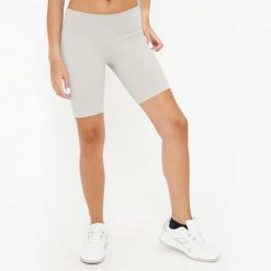 Damskie spodenki kolarskie treningowe RIDE. Szare szorty sportowe LEGEA, bez wzorów, z elastanu, na fitness i siłownię. W wyprzedaży za 76.50 zł.