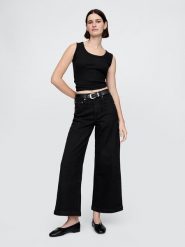 GAP Dżinsy - Comfort fit - w kolorze czarnym rozmiar: W33. Czarne jeansy GAP, bez wzorów, klasyczne, z podwyższonym stanem. Za 136.78 zł.