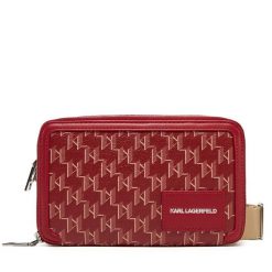 Torebka KARL LAGERFELD. Czerwone listonoszki KARL LAGERFELD, bez wzorów, bez dodatków. Za 549.99 zł.