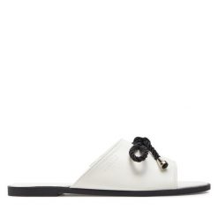 Klapki Big Star Shoes. Białe klapki BIG STAR SHOES, bez wzorów, retro, bez obcasa, bez zapięcia. Za 119.99 zł.