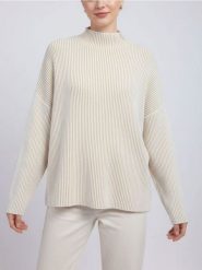 Sweter z półgolfem - beżowy. Brązowe swetry Sinsay, l, bez wzorów, bez ramiączek. Za 49.99 zł.