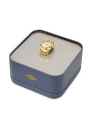 Fossil Zegarek Ring Watch ES5246 Złoty. Żółte, analogowe zegarki Fossil, złote. Za 449.99 zł.