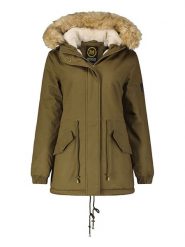 Maison Montaigne Parka "Ampumai" w kolorze khaki rozmiar: XXL. Brązowe płaszcze Maison Montaigne, xxl, bez wzorów, bez kaptura. Za 184.89 zł.