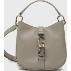 Furla torebka skórzana kolor szary. Szare listonoszki Furla, bez wzorów, na ramię, bez dodatków. W wyprzedaży za 929.99 zł.