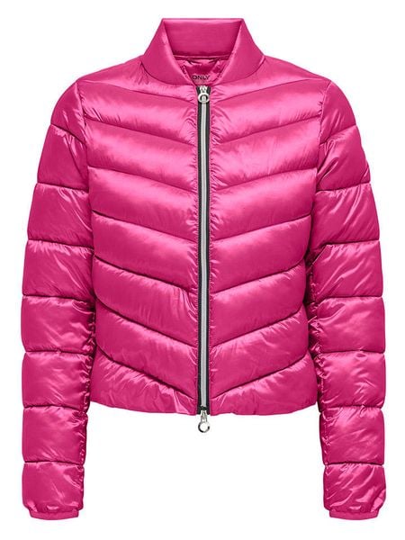 ONLY Kurtka pikowana w kolorze różowym rozmiar: S. Różowe kurtki ONLY, s, bez wzorów, bez kaptura. Za 83.22 zł.