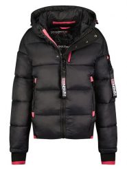 Geographical Norway Kurtka pikowana "Calix" w kolorze czarnym rozmiar: XXL. Czarne kurtki Geographical Norway, xxl, bez wzorów, bez kaptura. Za 185.74 zł.
