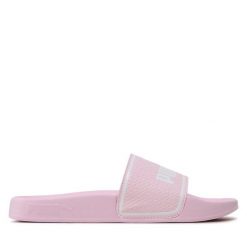Klapki Puma. Czerwone klapki Puma, bez wzorów, sportowe, bez obcasa, bez zapięcia. Za 119.99 zł.