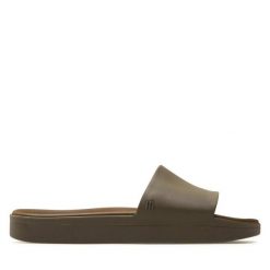 Klapki Melissa. Brązowe klapki Melissa, bez wzorów, bez obcasa, bez zapięcia. Za 239.99 zł.