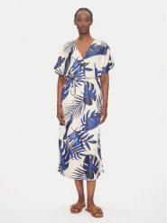 Vero Moda Sukienka letnia Vina 10327430 Beżowy Relaxed Fit. Brązowe sukienki Vero Moda, xl, bez wzorów, z wiskozy, bez kołnierzyka, bez ramiączek. Za 179.99 zł.