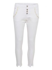 Cream Dżinsy - Slim fit - w kolorze białym rozmiar: W30. Białe jeansy Cream, bez wzorów, z podwyższonym stanem. Za 158.84 zł.