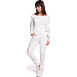 Ecru Wygodne Dzianinowe Spodnie Joggery. Bluzy Molly.pl, bez wzorów, z dresówki, trekkingowe. Za 118.90 zł.