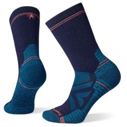 Skarpety Trekkingowe Damskie Smartwool Hike Full Cushion Crew Socks. Niebieskie skarpetki Smartwool, bez wzorów, z wełny. Za 123.20 zł.