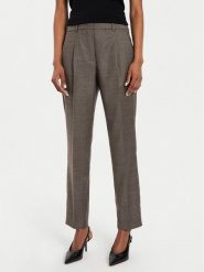 Weekend Max Mara Spodnie materiałowe Caldaia 2425136132 Brązowy Slim Fit. Brązowe spodnie materiałowe Weekend Max Mara, bez wzorów, z materiału. Za 579.99 zł.