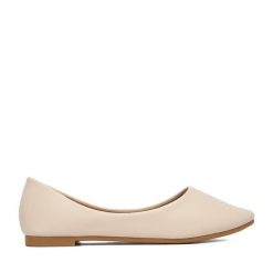 Baleriny JENNY. Brązowe baleriny Jenny, bez wzorów, bez obcasa, bez zapięcia. Za 89.99 zł.