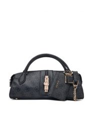 Guess Torebka Yvonne Logo Mini HWSG23 78760 Szary ciemny. Szare torebki klasyczne Guess, z aplikacjami, ze skóry, bez dodatków. Za 544.99 zł.