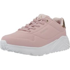 Buty SKECHERS UNO LITE-METALLIC MO Rose. Czerwone buty trekkingowe Skechers, bez wzorów, z materiału, bez zapięcia, trekkingowe. Za 188.99 zł.