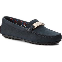 Mokasyny TOMMY HILFIGER - Basic Hardware Mocca FW0FW03608 Midnight 403. Niebieskie mokasyny Tommy Hilfiger, z materiału. W wyprzedaży za 419.00 zł.