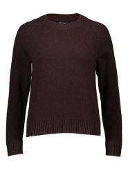 GAP Sweter w kolorze ciemnobrązowym rozmiar: L. Brązowe swetry GAP, l, bez wzorów, z bawełny, bez ramiączek. Za 83.42 zł.