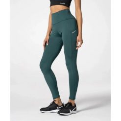 Legginsy z kieszeniami Carpatree Libra zielone. Zielone legginsy Carpatree, bez wzorów, z materiału, sportowe. W wyprzedaży za 164.99 zł.