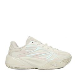 Buty do koszykówki Reebok. Białe buty treningowe Reebok, bez wzorów, bez zapięcia, do koszykówki. Za 479.99 zł.