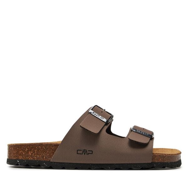 Klapki CMP. Brązowe klapki CMP, bez wzorów, bez obcasa, bez zapięcia. Za 122.99 zł.