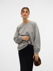 Vero Moda Bluza w kolorze szarym rozmiar: S. Szare bluzy Vero Moda, s, bez wzorów, bez kaptura. Za 79.40 zł.