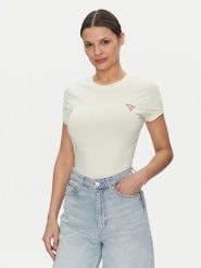Guess T-Shirt W2YI44 J1314 Żółty Slim Fit. Żółte t-shirty Guess, m, z aplikacjami, z bawełny, bez kołnierzyka, bez ramiączek. Za 79.99 zł.