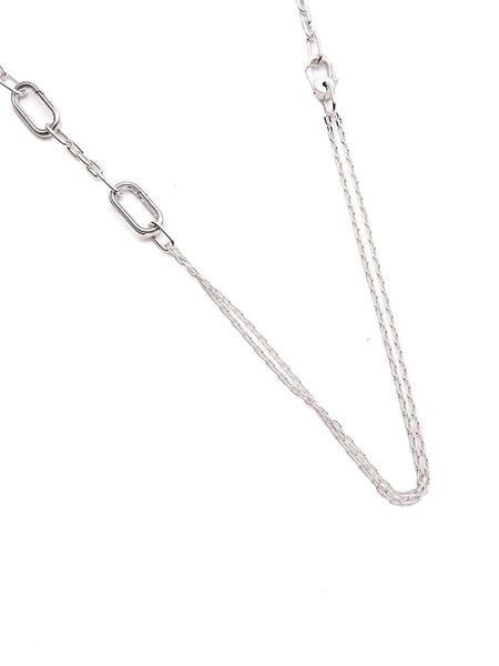 Pandora Srebrny naszyjnik - dł. 45 cm rozmiar: onesize. Szare naszyjniki Pandora, z materiału, srebrne. Za 351.38 zł.