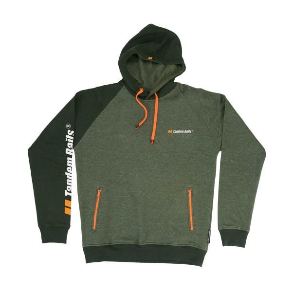 Bluza wędkarska z kapturem. Zielone bluzy TANDEM BAITS, l, bez wzorów, z bawełny, bez kaptura. Za 170.27 zł.