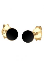 Elli Damskie Koło Podstawowe Geo Trend w pozłacanym srebrze próby 925 Sterling Silver Kolczyki 1 ct. Szare kolczyki Elli, pozłacane. Za 208.99 zł.