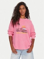 Roxy Bluza Eastside ERJKT04322 Różowy Boxy Fit. Czerwone bluzy Roxy, s, bez wzorów, z bawełny, bez ramiączek, bez kaptura. Za 199.99 zł.