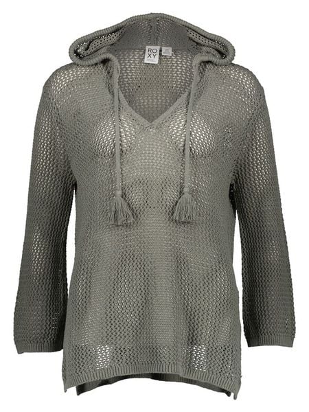 Roxy Sweter "After Beach Break" w kolorze khaki rozmiar: XS. Brązowe swetry Roxy, xs, bez wzorów, ze splotem, bez ramiączek. Za 194.95 zł.