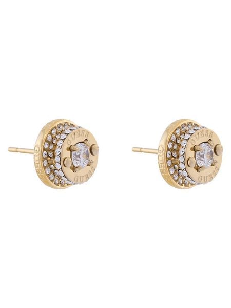 Guess Kolczyki JUBE05 557JW Złoty. Żółte kolczyki Guess, metalowe. Za 179.99 zł.