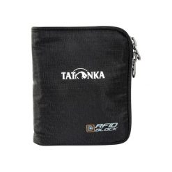 Portfel Tatonka Zipped Money Box RFID B - black. Czarne portfele Tatonka, bez wzorów. Za 95.99 zł.