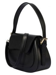 Florence Bags Skórzana torebka "Samac" w kolorze czarnym - 24 x 19 x 9 cm rozmiar: onesize. Czarne torebki klasyczne Florence Bags, bez wzorów, z materiału, przez ramię, bez dodatków. Za 313.24 zł.